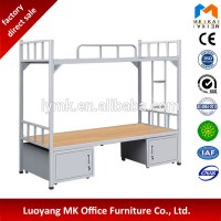 Steel Dormitory Loft Bed Bunk Bed for Hostels bunk bed with storage cabinet