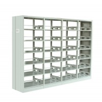 wrought iron columns used library shelving metal book rack